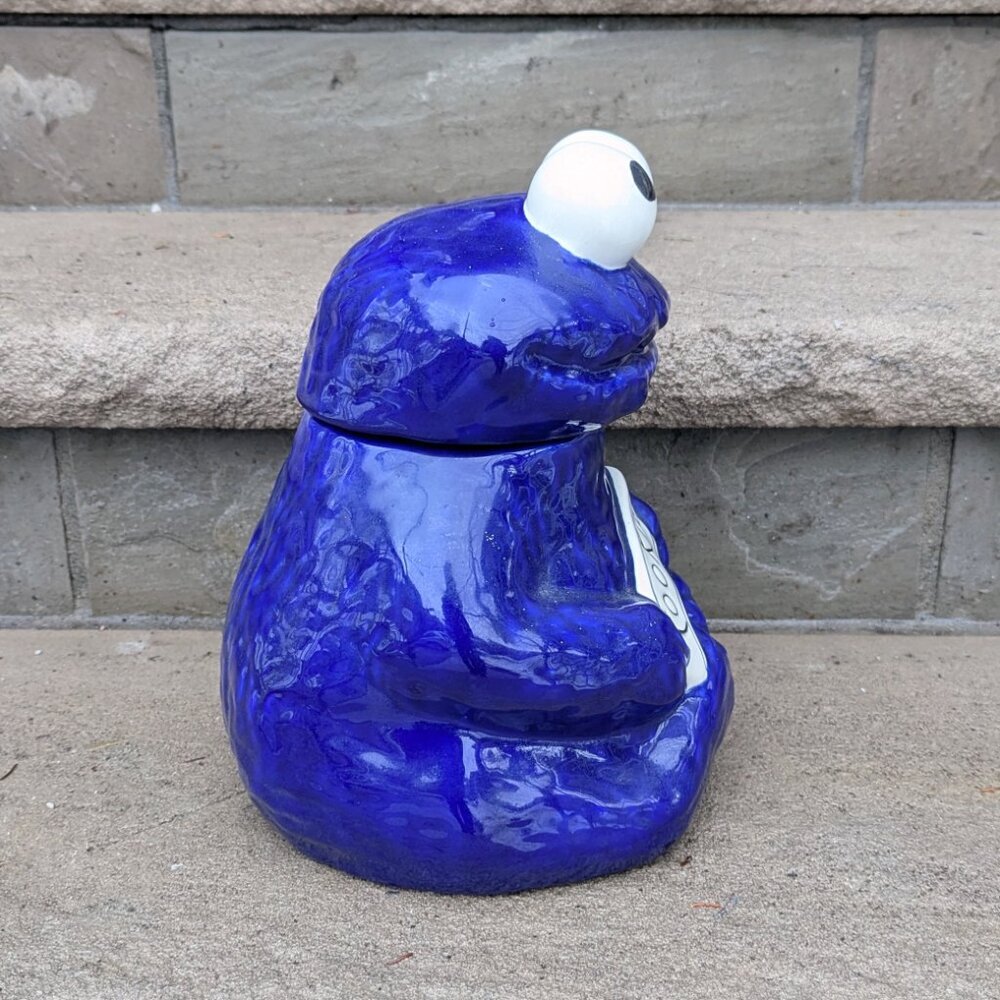 Cookie Monster Vintage Ceramic Cookie Jar - Picture 4 of 5